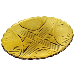 43603 ZĄBKOWICE OWALNA PATERKA TACA BURSZTYNOWA W ROZETY #1222 Dostępność 2 szt (1).jpg