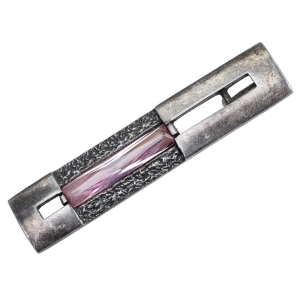 57526 WISIOREK ZAWIESZKA Z RÓŻOWYM OCZKIEM MODERNISTYCZNYM PRÓBA 925 WAGA 5,2 G (1).jpg