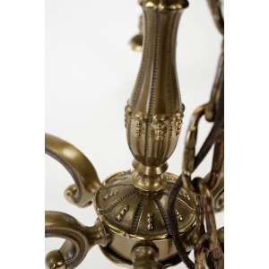 57552 LAMPA PIĘKNY MOSIĘŻNY ŻYRANDOL SZEŚCIORAMIENNY PAJĄK (3).JPG