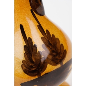 57687 CERAMICZNA DZBAN WAZON Z UCHEM Z OWADEM PSZCZOŁĄ Z LAZUROWEGO WYBRZEŻA (3).JPG