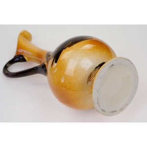 57687 CERAMICZNA DZBAN WAZON Z UCHEM Z OWADEM PSZCZOŁĄ Z LAZUROWEGO WYBRZEŻA (7).JPG