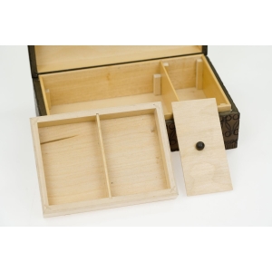 57700 CEPELIA SZKATUŁKA KUFEREK MILENIUM KRAKÓW DREWNIANE PUDEŁKO KASETKA NA KARTY (8).JPG