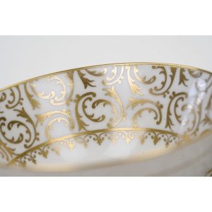 57715 BERNARDAUD LIMOGES FILIŻANKA ZE SPODKIEM ZŁOTE WZORY (2).JPG