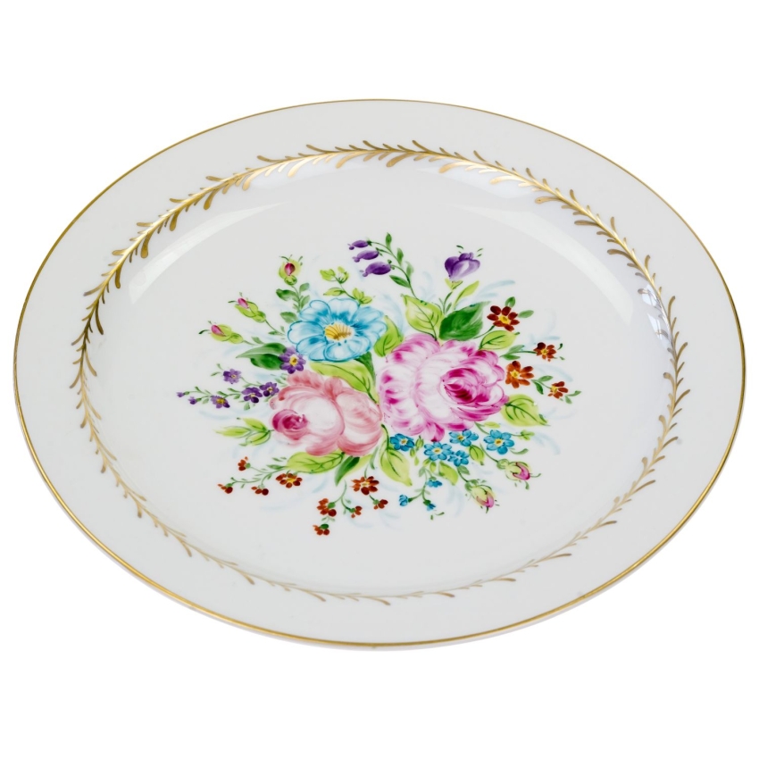 57805 SELTMANN RĘCZNIE MALOWANA DUŻA PATERA KOLOROWE KWIATY (1).jpg