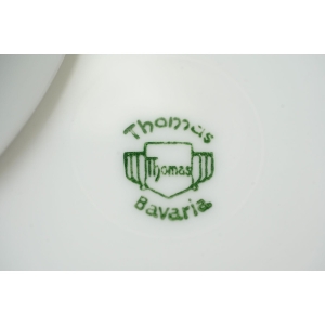 57904 THOMAS ROSENTHAL ŚLICZNA ŚNIADANIÓWKA W STYLU ART-DECO POMARAŃCZOWE KWIATY (6).JPG