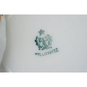 57987 TILLOWITZ TUŁOWICE BIEL I KWIATY W STYLU ART-DECO ŚNIADANIÓWKA (6).JPG