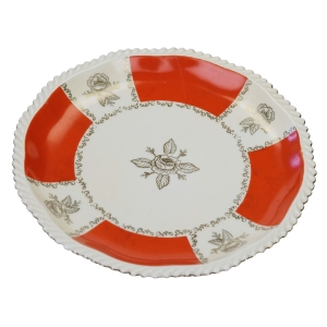 TILLOWITZ CUDOWNA PATERKA ZŁOTE RÓŻE I KORALOWE DEKORACJE