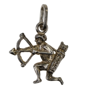 SREBRO ZAWIESZKA WISIOREK SREBRNY ZNAK ZODIAKU STRZELEC PRÓBA 925 WAGA 1,3 G