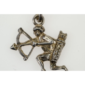 58108 SREBRO ZAWIESZKA WISIOREK SREBRNY ZNAK ZODIAKU STRZELEC PRÓBA 925 WAGA 1,3 G (2).JPG