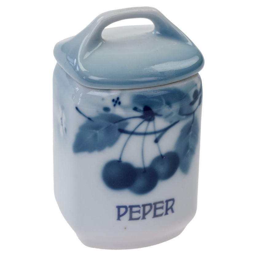 58002 LIMOGES CHARLES MARTIN STARY PORCELANOWY KUCHENNY POJEMNIK NA PIEPRZ W WISIENKI (1).jpg