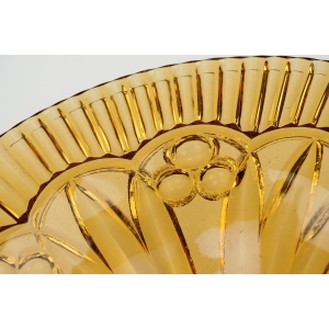 58396 DUŻA BURSZTYNOWA CZESKA PATERA W STYLU ART-DECO (3).JPG