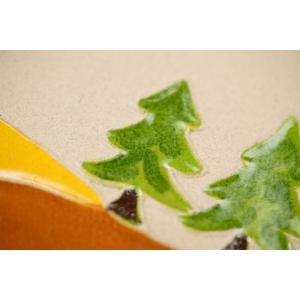 58450 S. MORA ŚLICZNY TALERZ PATERA NA ŚCIANĘ PEJZAŻ Z DOMKIEM (3).JPG