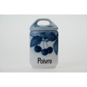 58461 LIMOGES CHARLES MARTIN STARY PORCELANOWY KUCHENNY POJEMNIK NA PIEPRZ W WISIENKI (2).JPG