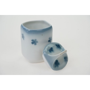 58461 LIMOGES CHARLES MARTIN STARY PORCELANOWY KUCHENNY POJEMNIK NA PIEPRZ W WISIENKI (4).JPG