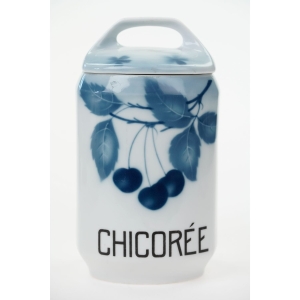 58463 LIMOGES CHARLES MARTIN STARY PORCELANOWY KUCHENNY POJEMNIK NA CYKORIĘ W WISIENKI (2).JPG