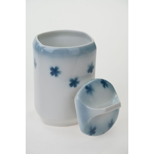 58463 LIMOGES CHARLES MARTIN STARY PORCELANOWY KUCHENNY POJEMNIK NA CYKORIĘ W WISIENKI (3).JPG