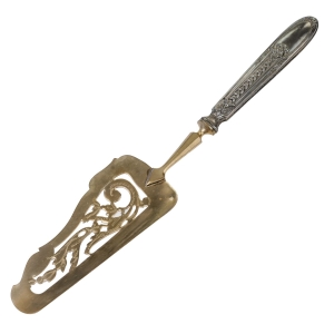 58757 FRANCJA ART-NOUVEAU CUDOWNA ŁOPATKA DO CIAST TORTÓW (1).jpg