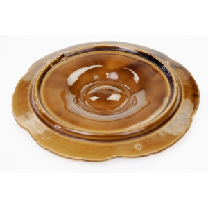 58766 SARREGUEMINES MAJOLIKA CUDOWNA PATERA NA OSTRYGI SKORUPIAKI (5).JPG