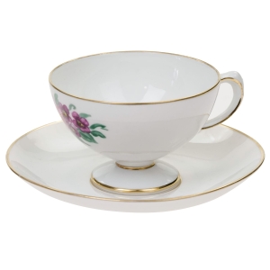 58792 ROSENTHAL NEW EMPIRE RĘCZNIE MALOWANA FILIŻANKA NA STÓPCE ZE SPODKIEM (1).jpg
