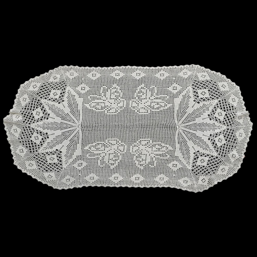 58837 SZYDEŁKO OWALNY BIEŻNIK LAUFER W MOTYLKI W BIELI 89 X 45 CM (1).JPG