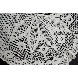58837 SZYDEŁKO OWALNY BIEŻNIK LAUFER W MOTYLKI W BIELI 89 X 45 CM (2).JPG