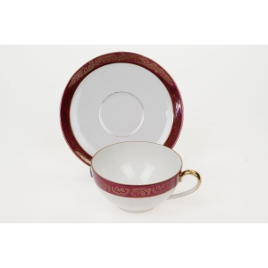 58891 SELTMANN DUŻA FILIŻANKA ZE SPODKIEM Z BORDOWYM SZLACZKIEM (4).JPG