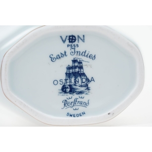 58931 RÖRSTRAND EAST INDIES PORCELANOWY ELEGANCKI WAZON W NIEBIESKIE KWIATY (6).JPG