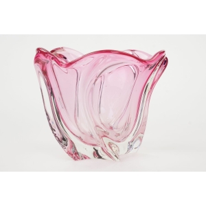 59330 CHŘIBSKÁ J. HOSPODKA RÓŻOWA CZARKA MISA ŻARDINIERA DESIGN Z LAT 60-TYCH (2).JPG