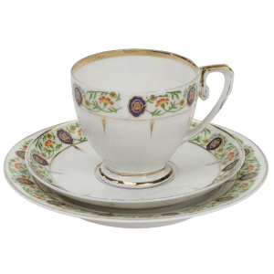 M. ZDEKAUER SECESJA ŚLICZNA ŚNIADANIÓWKA KWIATOWE SZLACZKI