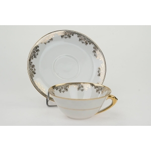 59352 LIMOGES FILIŻANKA ZE SPODKIEM ZŁOTE ORNAMENTY (4).JPG
