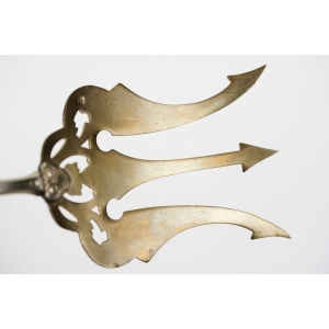 59429 FRANCJA CUDOWNY WIDELEC DO RYB SREBRNY TRZONEK Z MOSIĘŻNYM NABIERAKIEM (4).JPG