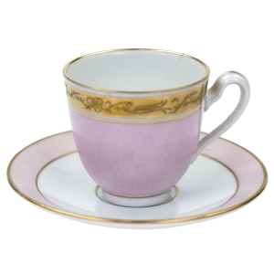 59475 ROYAL COPENHAGEN STAREŃKA FILIŻANKA MOKKA ZE SPODKIEM RÓŻOWA (1).jpg