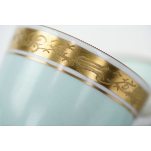 59477 ROYAL COPENHAGEN STAREŃKA FILIŻANKA MOKKA ZE SPODKIEM BŁĘKITNA (3).JPG