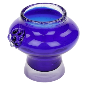 LEDNICKE ROVNE DESIGNERSKI KOBALTOWY WAZONIK Z MALINKĄ J. TARABA