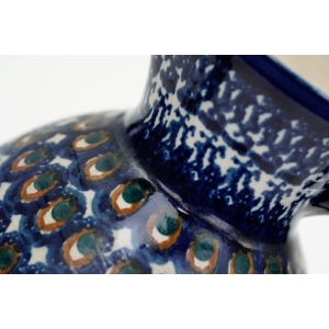 59655 H. HOLLAND CERAMICZNY WAZON Z UCHEM DZBAN ZDOBIONY METODĄ STEMPELKOWĄ (3).JPG