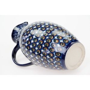 59655 H. HOLLAND CERAMICZNY WAZON Z UCHEM DZBAN ZDOBIONY METODĄ STEMPELKOWĄ (5).JPG