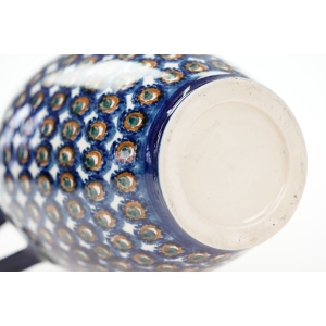 59655 H. HOLLAND CERAMICZNY WAZON Z UCHEM DZBAN ZDOBIONY METODĄ STEMPELKOWĄ (6).JPG