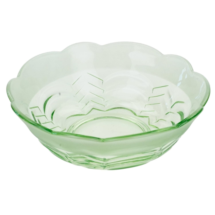 59707 PIĘKNA MISA W STYLU ART-DECO W KOLORZE URANOWEJ ZIELENI SOWERBY (1).jpg
