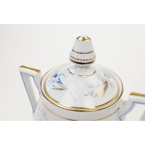 59726 BIEDERMEIER RĘCZNIE MALOWANA CUKIERNICA W POLNE KWIATY (4).JPG