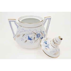 59726 BIEDERMEIER RĘCZNIE MALOWANA CUKIERNICA W POLNE KWIATY (5).JPG