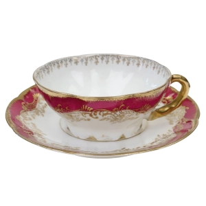 59730 ROSENTHAL MONBIJOU ZABYTKOWA FILIŻANKA MOKKA ZE SPODKIEM BORODWO ZŁOTE DEKORACJE (1).jpg