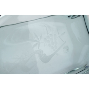 59754 ŽELEZNY BROD M. KLINGER ŚLICZNY NEODYMOWY ZMIENIAJĄCY BARWĘ WAZON SZLIFOWANY WINOGRONA I FAJKA (3).JPG