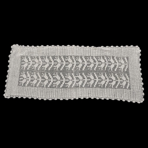 SZYDEŁKO SERWETA BIEŻNIK W KREMIE 118 X 48 CM