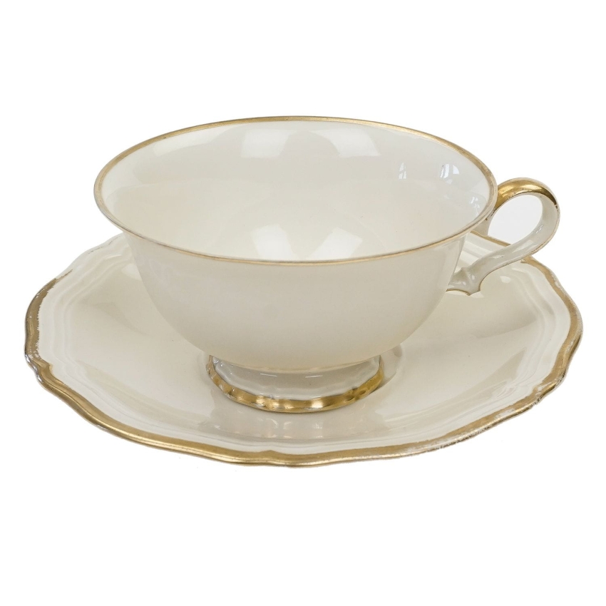 59801 ROSENTHAL CHIPPENDALE FILIŻANKA ZE SPODKIEM KOŚĆ SŁONIOWA I ZŁOCENIA (1).jpg
