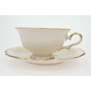 59801 ROSENTHAL CHIPPENDALE FILIŻANKA ZE SPODKIEM KOŚĆ SŁONIOWA I ZŁOCENIA (2).JPG