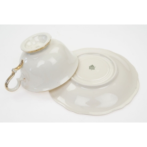 59801 ROSENTHAL CHIPPENDALE FILIŻANKA ZE SPODKIEM KOŚĆ SŁONIOWA I ZŁOCENIA (4).JPG