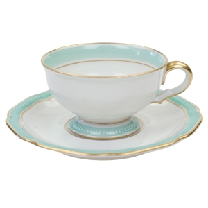 HUTSCHENREUTHER MOKKA ZE SPODKIEM SELEDYNOWE SZLACZKI