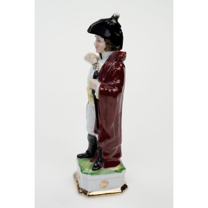 59853 CAPODIMONTE FIGURA NAPOLEOŃSKIEGO ŻOŁNIERZA J. MURAT PORCELANOWA FIGURA (4).JPG