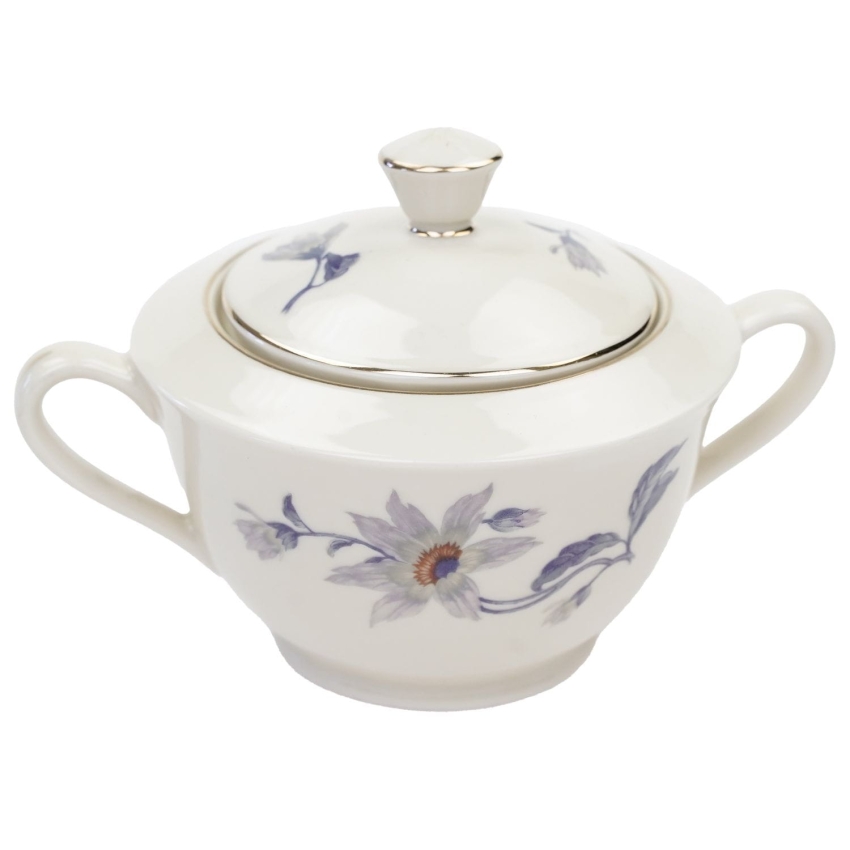 59869 ARZBERG KOŚĆ SŁONIOWA I SZARO-NIEBIESKIE KWIATY CUKIERNICA (1).jpg