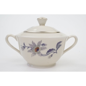 59869 ARZBERG KOŚĆ SŁONIOWA I SZARO-NIEBIESKIE KWIATY CUKIERNICA (2).JPG